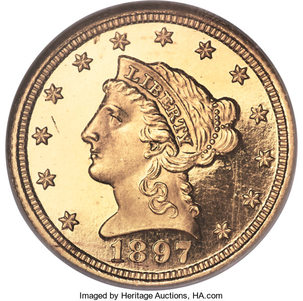 Liberty Quarter Eagles 1897 $2 1/2